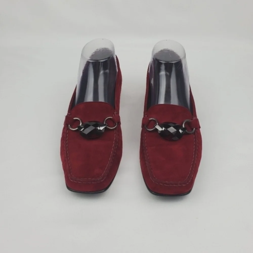 Stuart Weitzman Red Suede Men's Loafers
